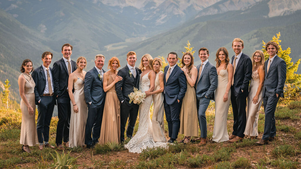 Luxury Aspen wedding reception with seamless roaming photography no setup disruption, designed for wedding planners